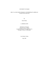 Belly Laughs: Body Humor in Contemporary American Literature and Film