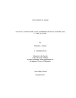 Truth is a One-Player Game: A Defense of Monaletheism and Classical Logic