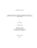 Keeping the Balance: The Role of the Serotonin Subtype 1A Receptor in Regulating Cortisol Secretion in the Gulf Toadfish (Opsanus beta)