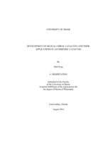 Development of Helical Chiral Catalysts and Their Applications in Asymmetric Catalysis