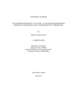 Ocular Photosensitivity Analyzer: An Automated Instrument Designed to Determine Visual Photosensitivity Thresholds