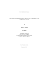 Mechanics of Expanding Grout Based Grips for Large Scale Composites Testing