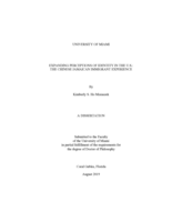 Expanding Perceptions of Identity in The U.S.: The Chinese Jamaican Immigrant Experience