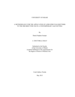 A Methodology for the Application of Afro-Peruvian Rhythms to the Drumset for Use in a Contemporary Jazz Setting