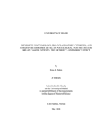 Depressive Symptomology, Pro-Inflammatory Cytokines, and S100A8/A9 Heterodimer Levels in Post-Surgical  Non-Metastatic Breast Cancer Patients: Test of Direct and Indirect Effect