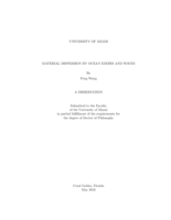 Material Dispersion by Ocean Eddies and Waves