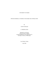 Physicochemical Studies of the Grb2-Sos1 Interaction