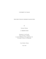 The Structure of Sensory Imagination