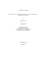 The Trajectory of Sedentary Behavior from Adolescence to Emerging Adulthood