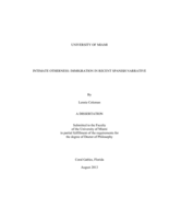 Intimate Otherness: Immigration in Recent Spanish Narrative