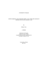 Coffee Markets, Smallholder Credit, and Landscape Change in the Bolaven Plateau Region, Laos