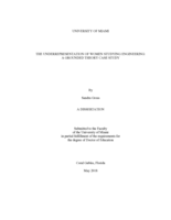 The Underrepresentation of Women Studying Engineering: A Grounded Theory Case Study