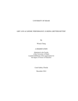 Grit and Academic Performance: Is Being Grittier Better?