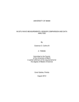 In Situ Wave Measurements: Sensor Comparison and Data Analysis