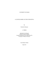 A Scaffold Model of the Outer Retina