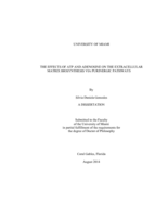 The Effects of ATP and Adenosine on the Extracellular Matrix Biosynthesis Via Purinergic Pathways
