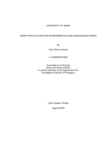 InSAR Applications for Environmental and Hazard Monitoring