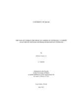 The Pain of Combat for Mexican-American Veterans: A Cohort Analysis of Vietnam and Iraq/Afghanistan Veterans