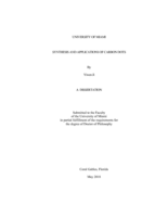 Synthesis and Applications of Carbon Dots