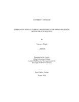 Compliance with an Evidence-based Policy for Improving Youth Mental Health Services