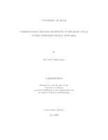 Understanding Texture Sensitivity in the Brain Visual System with Deep Neural Networks