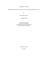 Properties of the Local Diffuse X-ray Background Below  1/4 keV