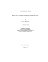 Regulation and Function of Pancreatic Oxytocin