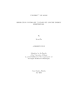 Separation Control by  Co-Flow Jet and The Energy Expenditure