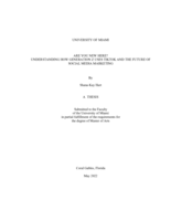 Are You New Here? Understanding How Generation Z Uses TikTok and the Future of Social Media Marketing