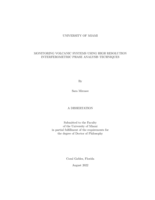 Monitoring Volcanic Systems Using High Resolution Interferometric Phase Analysis Techniques