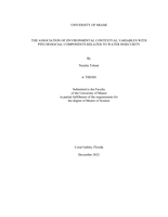 The Association of Environmental Contextual Variables with Psychosocial Components Related to Water Insecurity