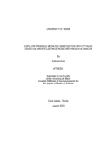 Cisplatin Prodrug Mediated Sensitization of Fatty Acid Oxidation Driven Castrate Resistant Prostate Cancer