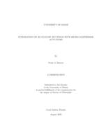 Integration of 3D Co-Flow Jet Wings with Micro-Compressor Actuators