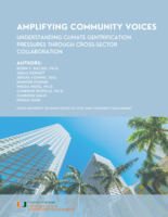 Amplifying community voices: Understanding climate gentrification pressures through cross-sector collaboration